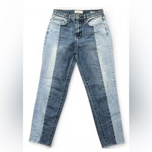 PacSun Two-Tone Blue Slightly Tapered Leg Jeans